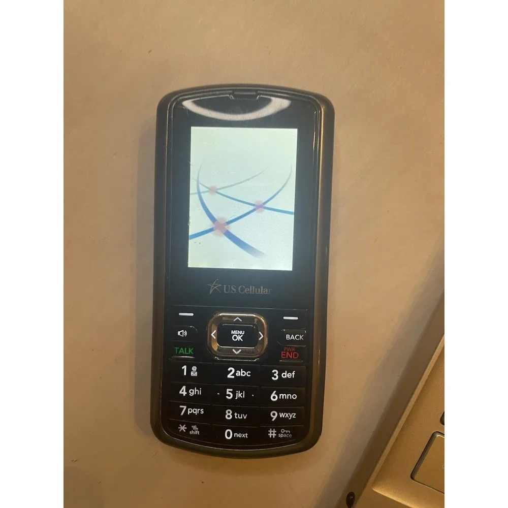 Vintage LG UX265 Slider Cell‎ Phone | US Cellular | Grey Checkerboard